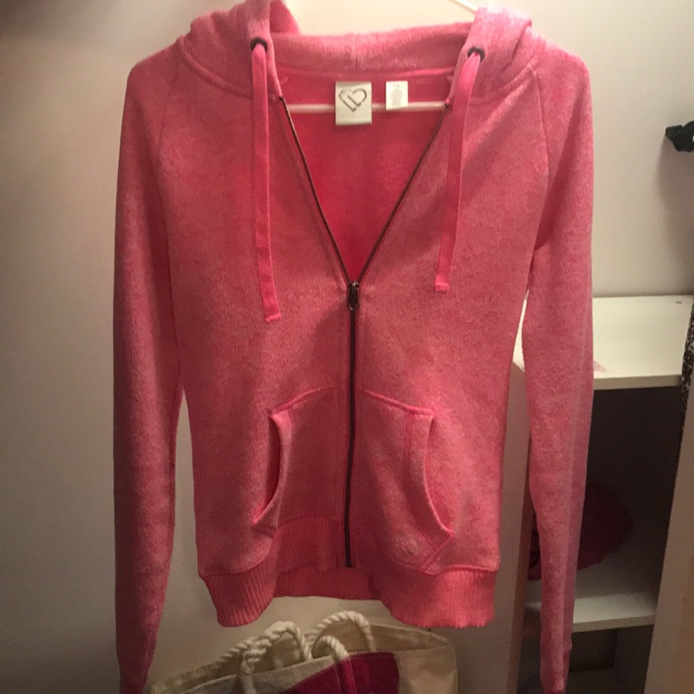 a pink zip up hoodie from Aeropostale